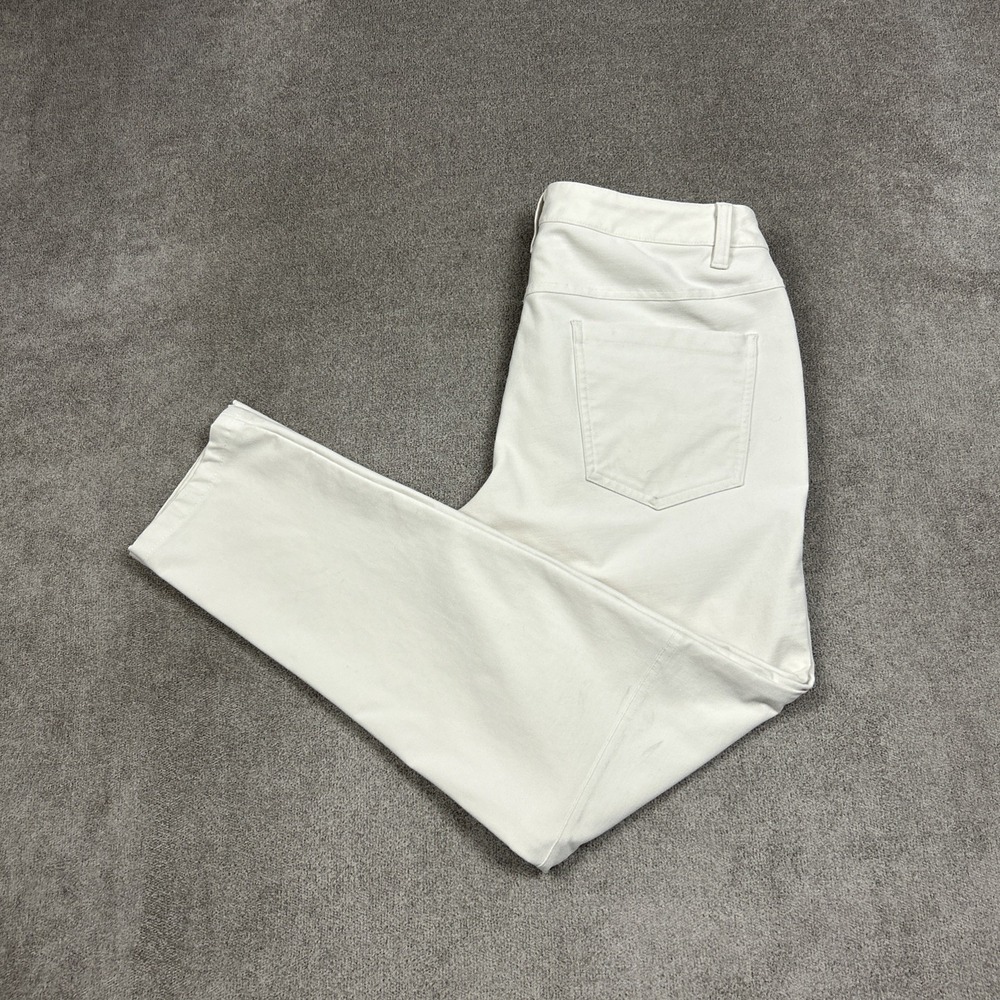 Lululemon ABC Slim Fit 5 Pocket Pants Ivory Off White Mens 30x28 Utilitech